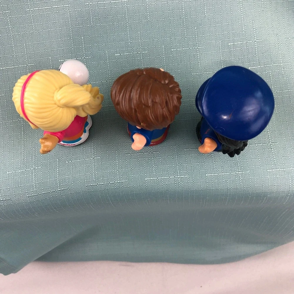 Fisher Price 9 Little People Figure Lot Diverse Characters Pilot Baker Vet Baby